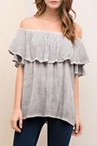 Off-the-shoulder Ruffle Top