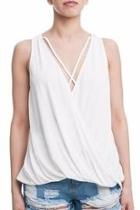  White Surplice Top