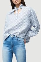  Handkerchief Striped Blouse