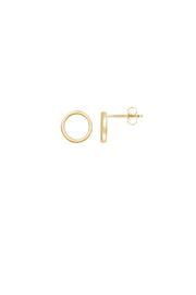 Gold Circle Stud-earrings