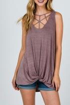  Cage Detail Sleeveless-top