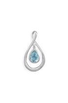  Blue-topaz Drop Pendant