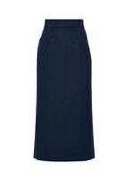  Navy Boucle Skirt