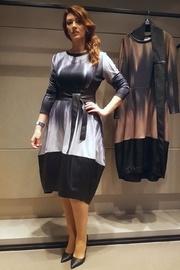  Printed Leather Dress