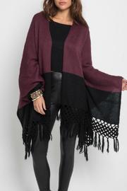  Bicolor Fringe Cape