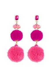  Pom Pom Dropped Earrings