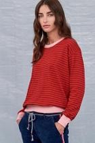  Colorblock Cuff Top