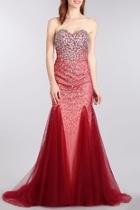  Beaded Red Dress