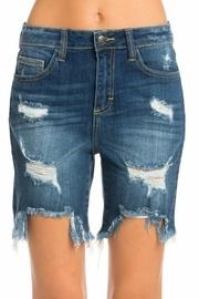  Bermuda Uneven Hem Shorts