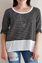  Striped Layer Top