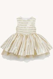  Striped Gold Dress
