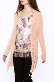  Peach Long Cardigan