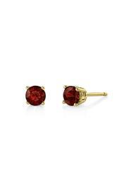  Garnet Gold Studs