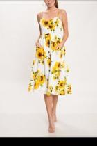  Button-down Sunflower Dress