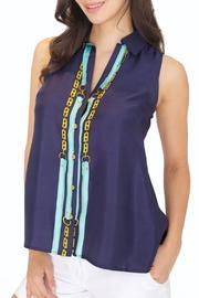  Mellie Silk Navy Blouse