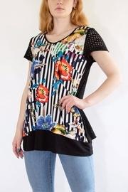 Black Floral T-shirt