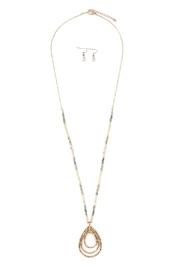  Rondell-bead Pendant-necklace