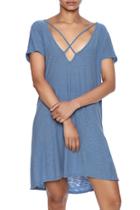  Criss-cross T-shirt Dress