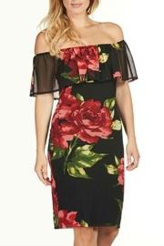  Off-shoulder Print Dress