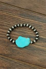  Slab Turquoise Stretch-bracelet