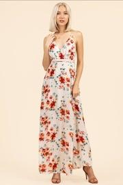  Floral Backless Dress