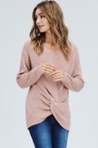  Pink Knotted Sweater