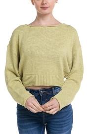  Green Crop Sweater