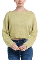  Green Crop Sweater