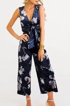  Velvet Floral Jumpsuit