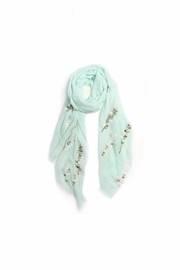  Embroidered Leaf Scarf