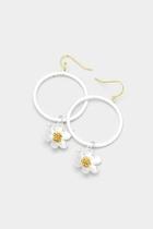  Flower Hoop Earrings