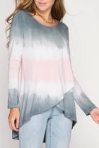  Ombre Crossover Tunic