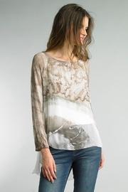  Dip-dye Silk Blouse