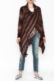  Space Dye Fringe Cardigan