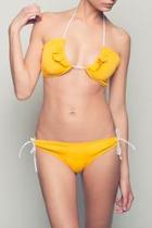  Yellow Bikini Top