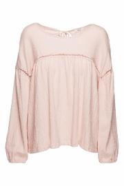  Gauzy Oversize Peasant Top