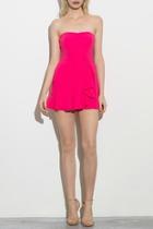  Strapless Ruffle Romper
