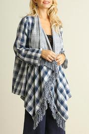  Plaid Print Jacket