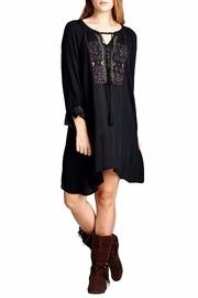  Boho Embroidered Shift Dress