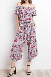  Floral Off-shoulder Jumpsuit