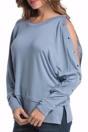 Blue Snap Pullover