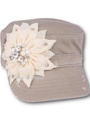  Blinged Flower Cap