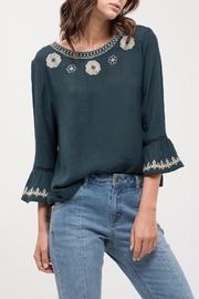  Floral Embroidery Blouse