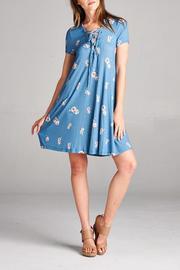  Tie Up Floral Dress