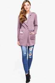  Longline Blazer Cardigan Jacket