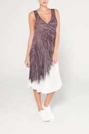  Starburst V Neck Dress