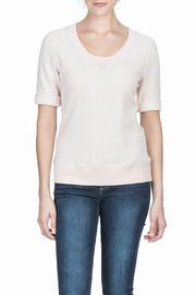 Rib Trim Pullover Tee