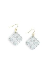  Gray Medallion Earrings