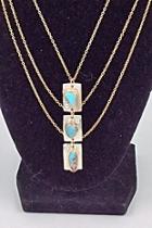  Triple Turquoise Necklace