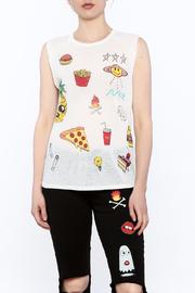  White Emoji Tee